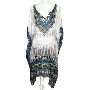 Da-Nang 100 % Silk Women's Poncho/Dress Top Size M